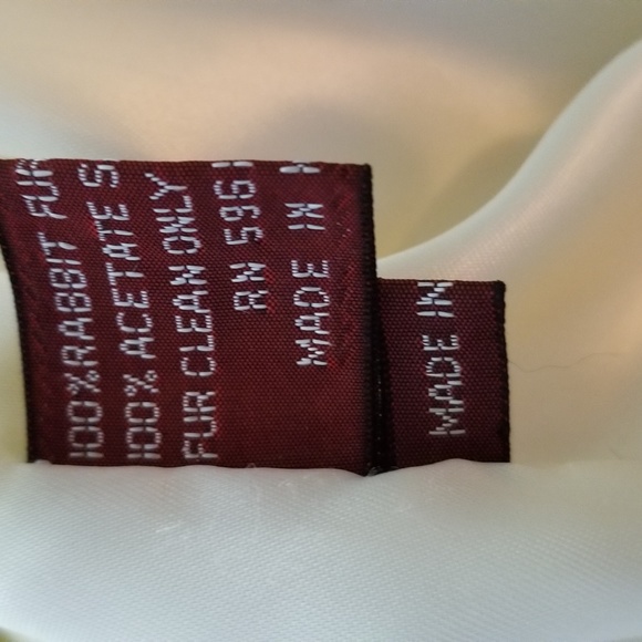 White Rabbit Fur Jacket - Picture 3 of 3